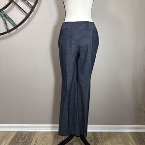 Ann Taylpr LOFT Pants 2 NWT Blue Julie Fit Boot Leg Stretch